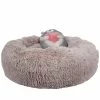 DREAMIES Dream Paws Brown Anxiety Reducing Plush Bed With Plush Bear Toy