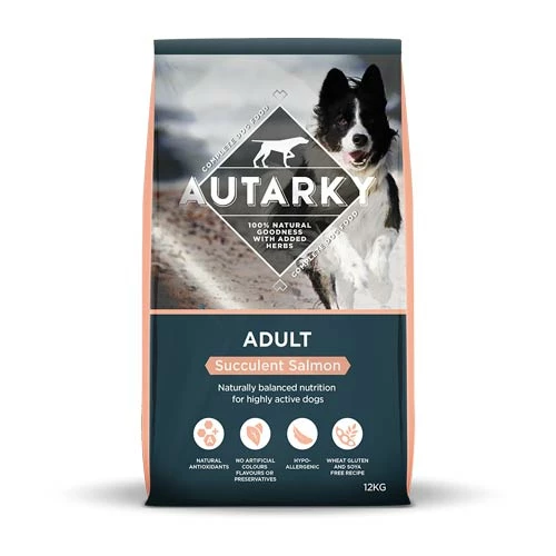 Autarky Adult Dog Food With Succulent Salmon 12kg 1 Autarky Adult Dog Food With Succulent Salmon 12kg
