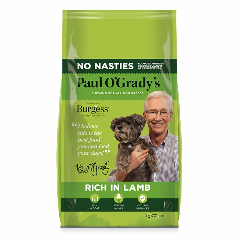 Paul O'Grady's No Nasties Dog Food Rich In Lamb 15kg 1 Paul O'Grady's No Nasties Dog Food Rich In Lamb 15kg