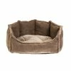 Rufus & Rosie Brown Deluxe Dog Bed Small