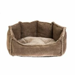 Rufus & Rosie Brown Deluxe Dog Bed Small