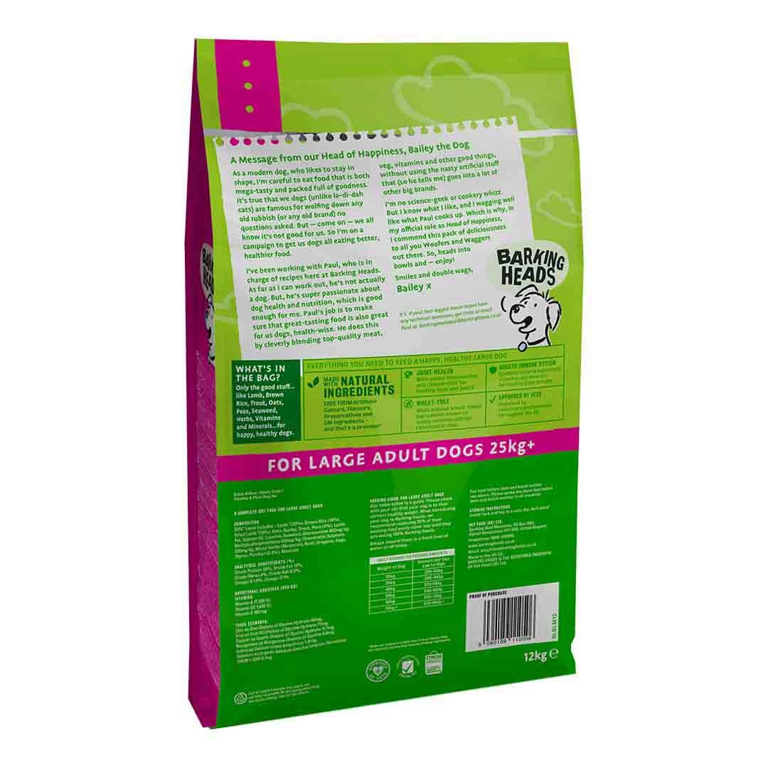 Barking Heads Large Breed Chop Lickin Lamb 12kg 2 Barking Heads Large Breed Chop Lickin Lamb 12kg - Image 2