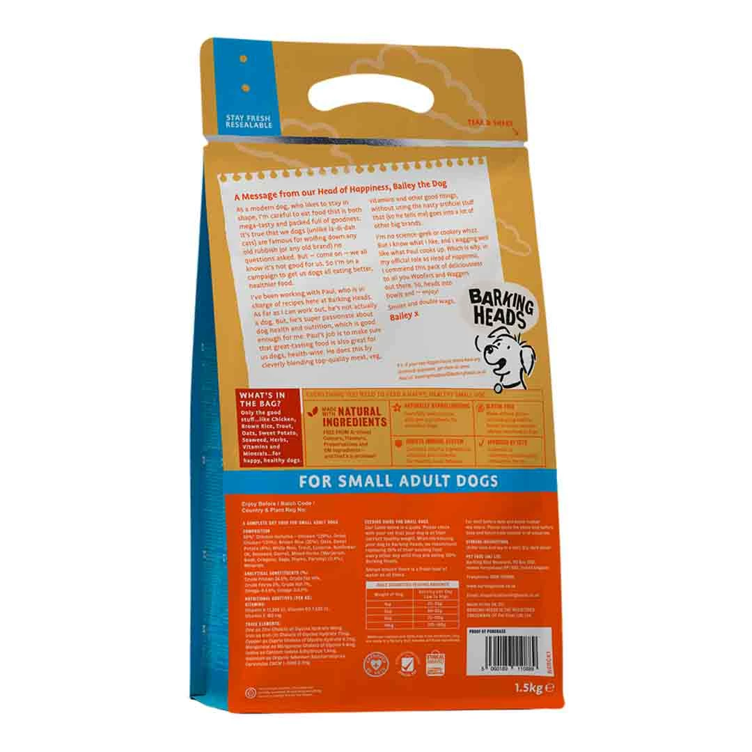 Barking Heads Small Breed Bowl Lickin Chicken 1.5kg 2 Barking Heads Small Breed Bowl Lickin Chicken 1.5kg - Image 2