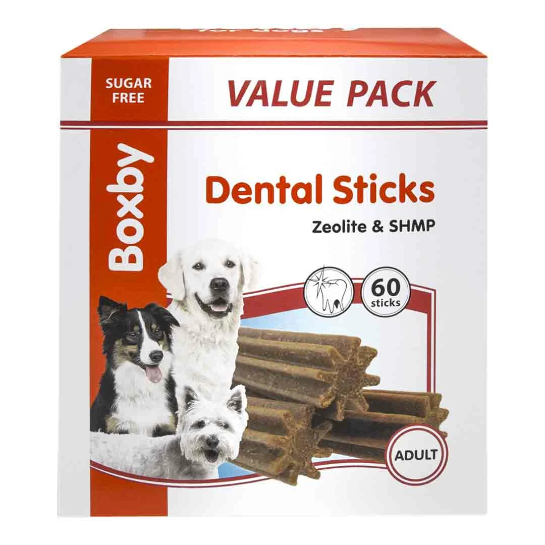 Boxby Dental Sticks 60 Pack Medium 1200g 1 Boxby Dental Sticks 60 Pack Medium 1200g