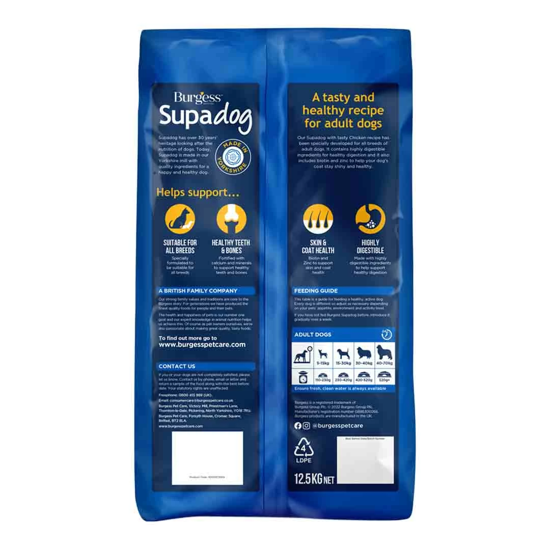 Burgess Complete Chicken Adult Dog Food, 15kg 2 Burgess Complete Chicken Adult Dog Food, 15kg - Image 2