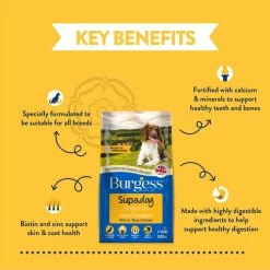 Burgess Complete Chicken Adult Dog Food, 15kg 6 Burgess Complete Chicken Adult Dog Food, 15kg -Dog Food shop burgess supa dog tasty chicken benefits