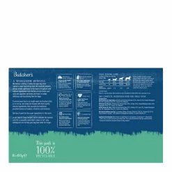 Butchers Butcher's Lean & Tasty Low Fat Dog Food Tins 18x390g -Dog Food shop butchers adult dog lean tasty back 400g