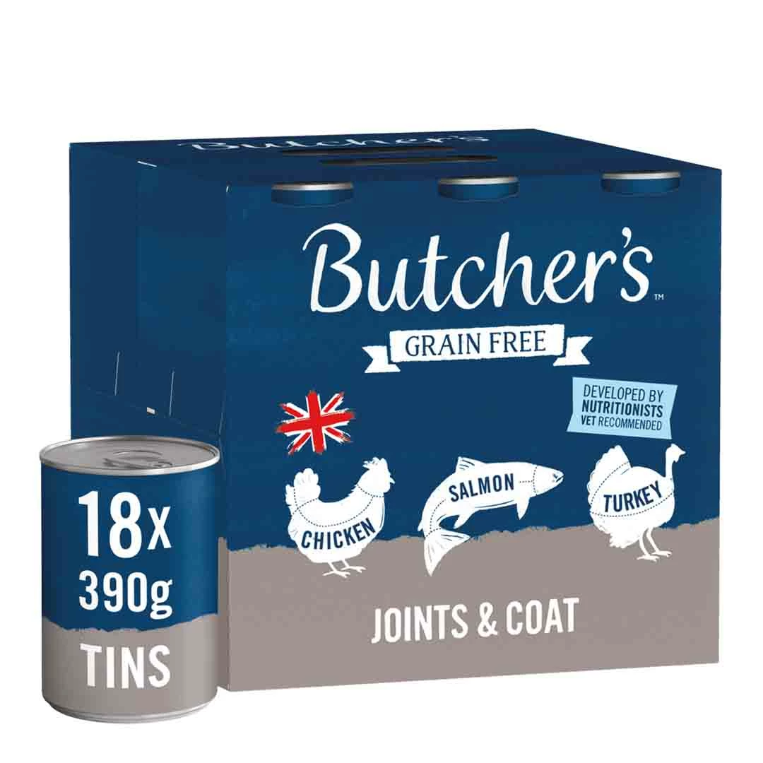 Butchers Butcher's Joints & Coat Wet Dog Food Trays 24 X 150g 1 Butchers Butcher's Joints & Coat Wet Dog Food Trays 24 X 150g
