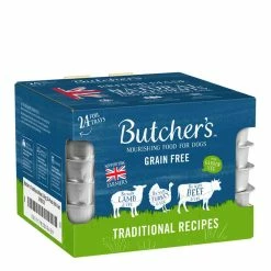 Butchers Butcher's Traditional Recipes Dog Food Trays 24 X 150g 4 Butchers Butcher's Traditional Recipes Dog Food Trays 24 X 150g -Dog Food shop butchers dog lamb turkey beef traditional recipes side