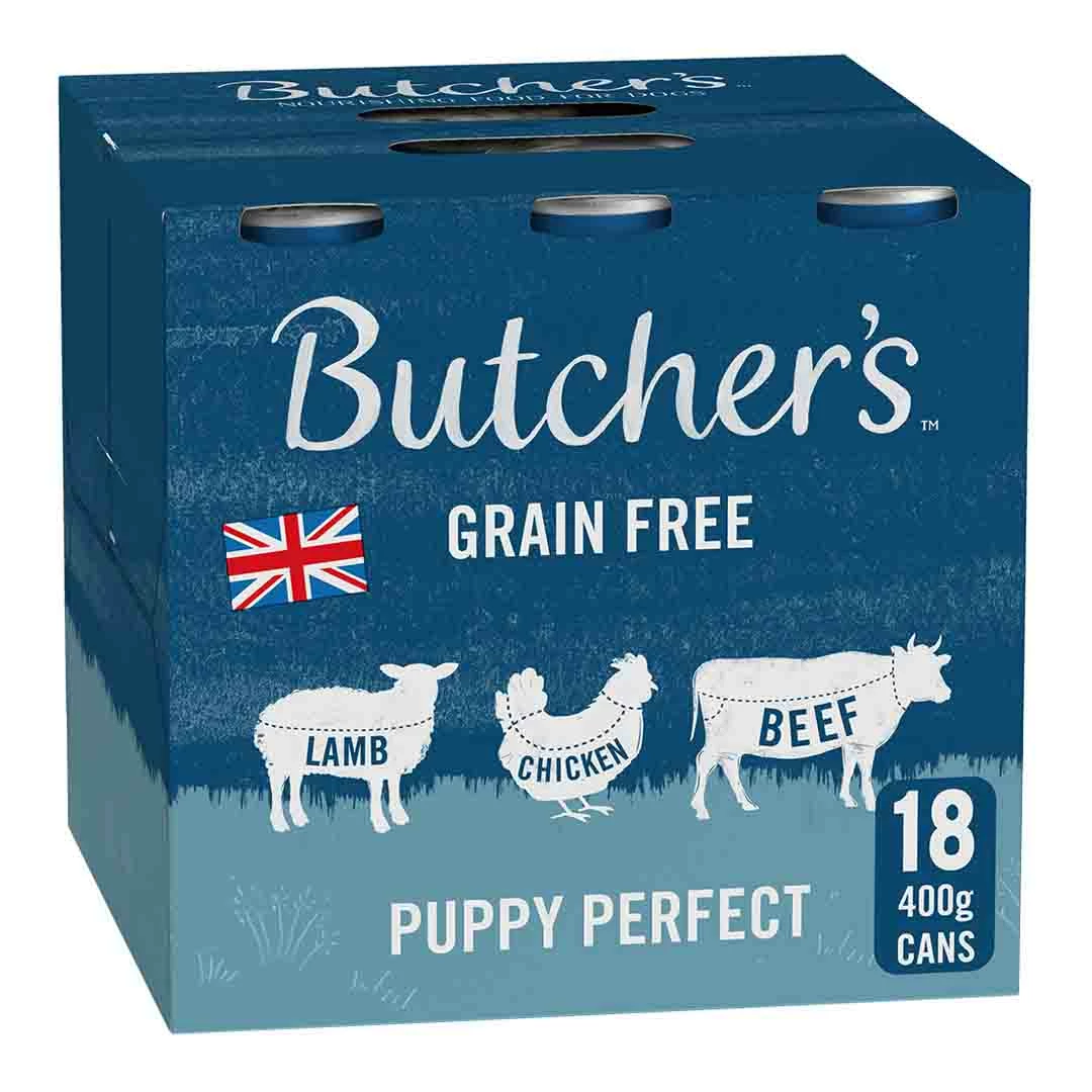 Butchers Butcher's Puppy Perfect Dog Food Tins 18 X 400g 1 Butchers Butcher's Puppy Perfect Dog Food Tins 18 X 400g