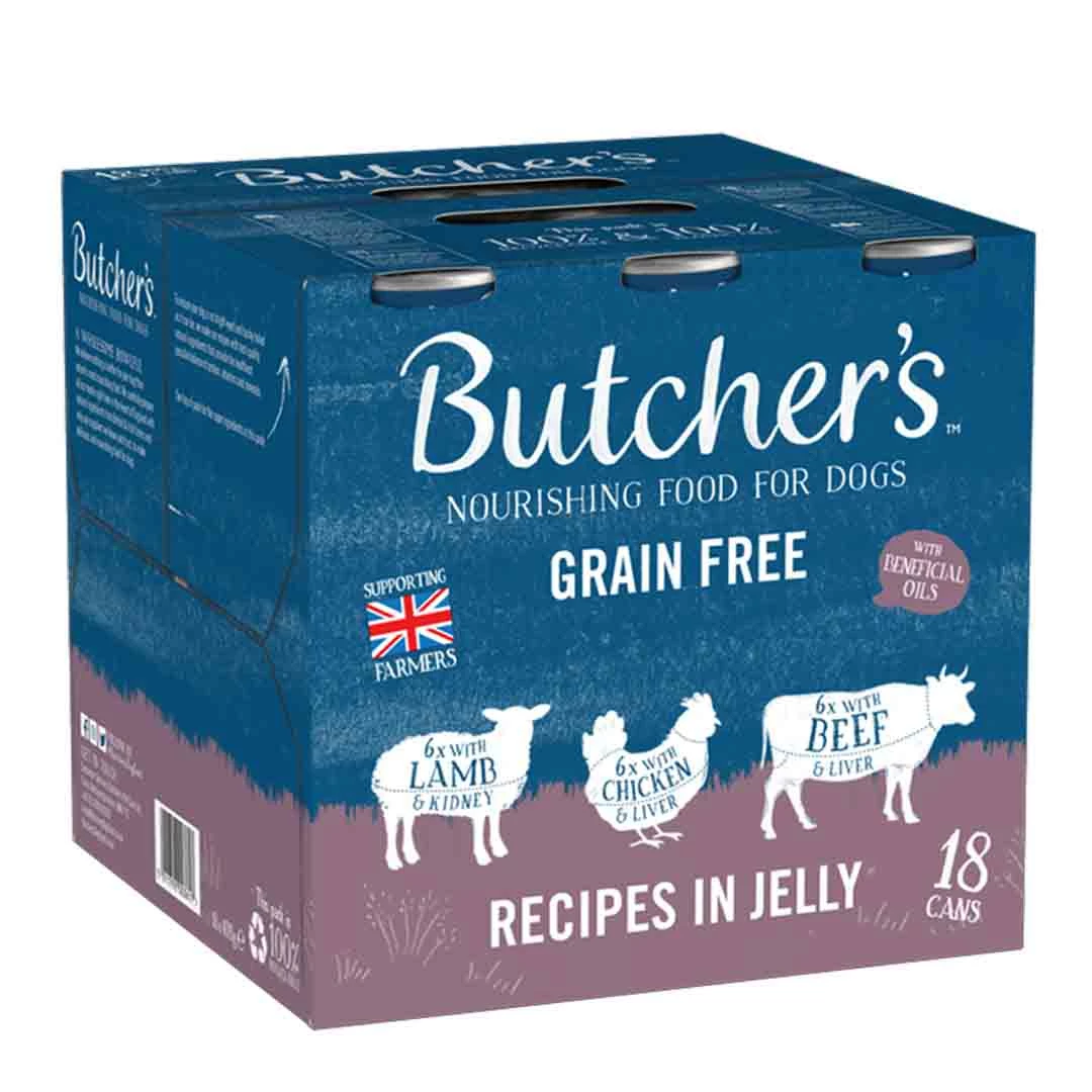 Butchers Butcher's Recipes In Jelly Dog Food Tins 18x400g 2 Butchers Butcher's Recipes In Jelly Dog Food Tins 18x400g - Image 2