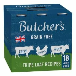 Butchers Butcher's Tripe Loaf Recipes Dog Food Tins 18 X 400g