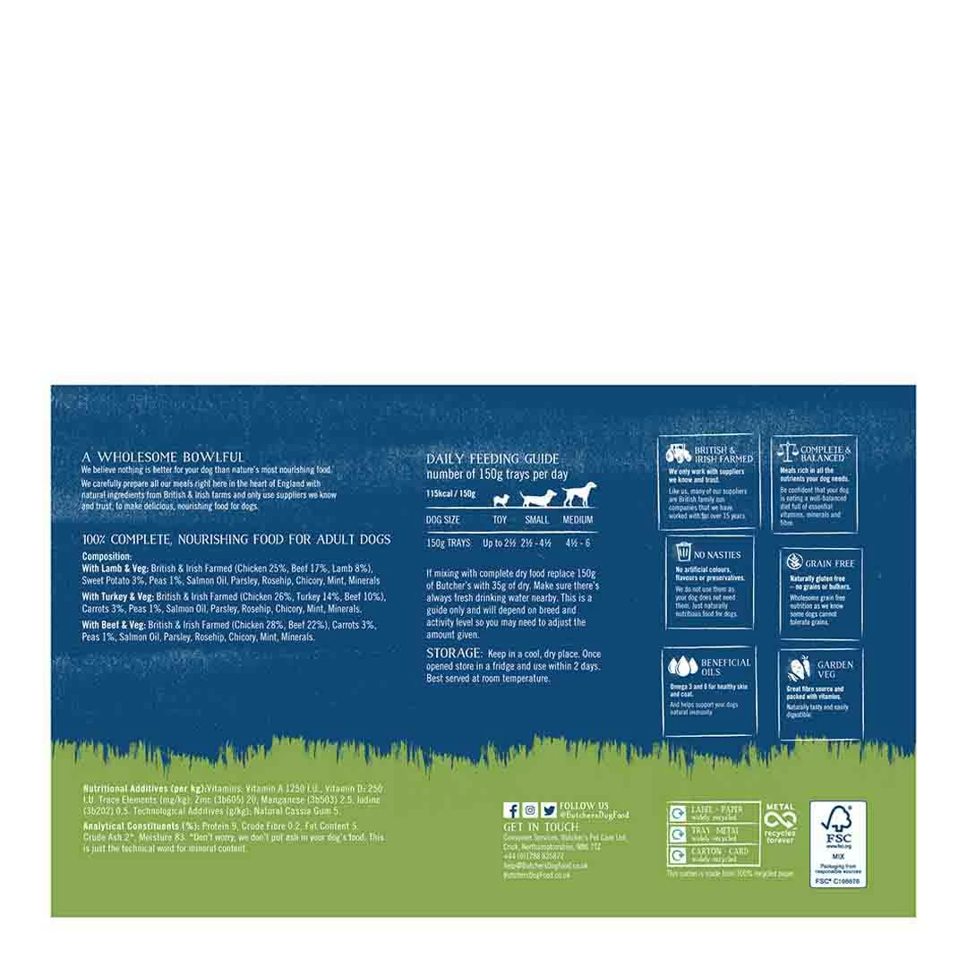 Butchers Butcher's Traditional Recipes Dog Food Trays 24 X 150g 3 Butchers Butcher's Traditional Recipes Dog Food Trays 24 X 150g - Image 3