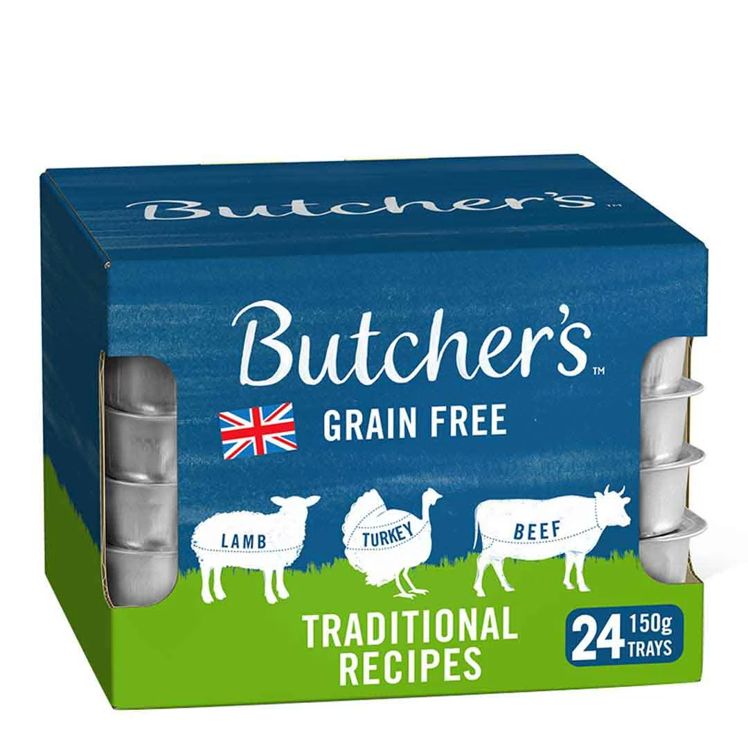 Butchers Butcher's Traditional Recipes Dog Food Trays 24 X 150g 1 Butchers Butcher's Traditional Recipes Dog Food Trays 24 X 150g