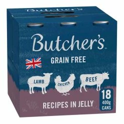 Butchers Butcher's Recipes In Jelly Dog Food Tins 18x400g
