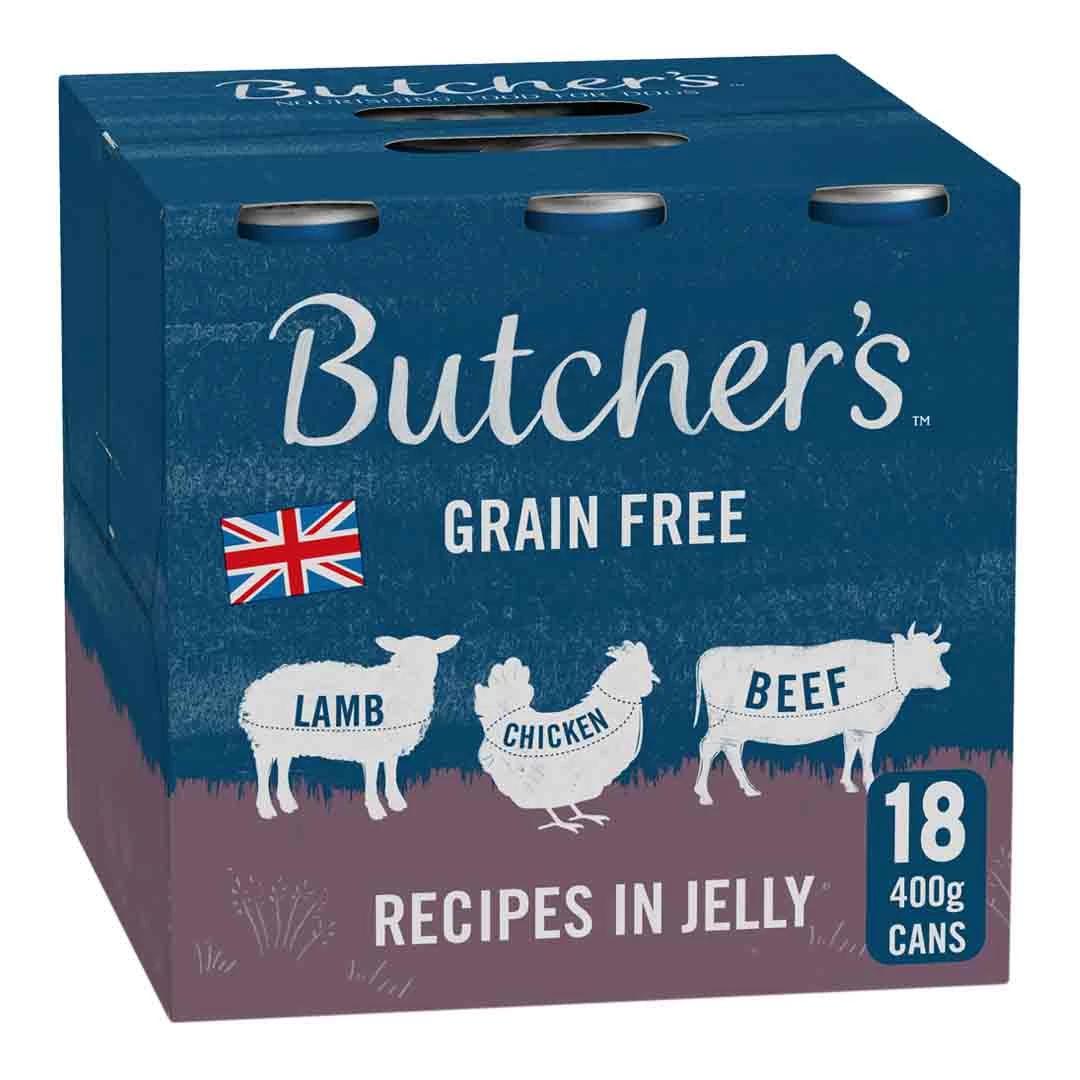 Butchers Butcher's Recipes In Jelly Dog Food Tins 18x400g 1 Butchers Butcher's Recipes In Jelly Dog Food Tins 18x400g