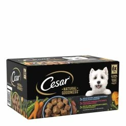 Cesar Natural Goodness Adult Wet Dog Food Tins Mixed In Loaf 6 X 400g