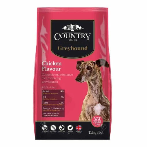 Country Value Greyhound 15kg -Dog Food shop country dog grey 20hound chicken front