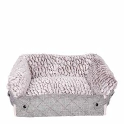 DREAMIES Dream Paws Blanket Dog Bed Grey