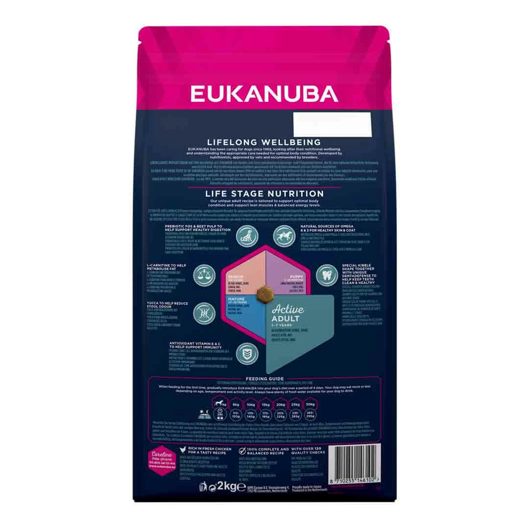 Eukanuba Adult Medium Breed Chicken Dry Dog Food, 2kg 2 Eukanuba Adult Medium Breed Chicken Dry Dog Food, 2kg - Image 2