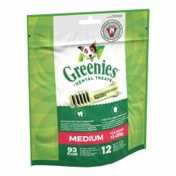 Greenies Medium Dog Dental Treats 340g -Dog Food shop greenies medium dog dental treats side 340g