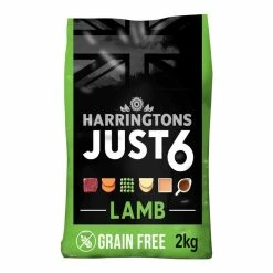 Harringtons Just 6 Lamb & Vegetables Grain Free Dry Dog Food, 2kg
