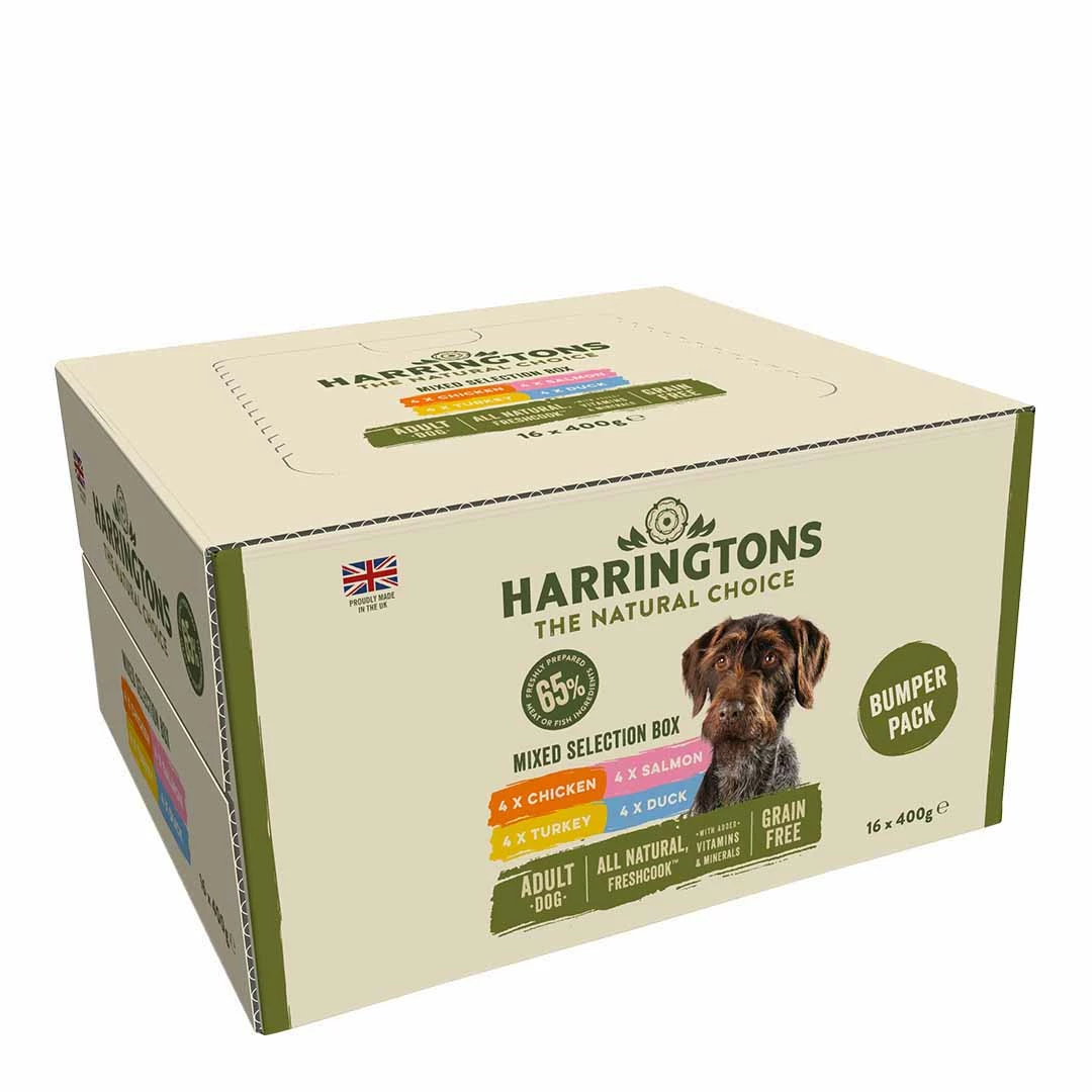 Harringtons Wet Dog Mixed Bumper 16x400g 2 Harringtons Wet Dog Mixed Bumper 16x400g - Image 2