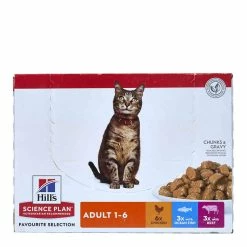 Hills Science Plan Hill's Science Plan Adult Wet Cat Food Multipack Chicken, Beef & Ocean Fish Flavour 12x85g
