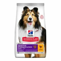 Hills Science Plan Hill's Science Plan Adult Sensitive Stomach & Skin Medium Dry Dog Food Chicken Flavour 14kg