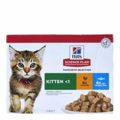 Hills Science Plan Hill's Science Plan Kitten Wet Food Multipack Chicken & Ocean Fish Flavour Pouch 85g