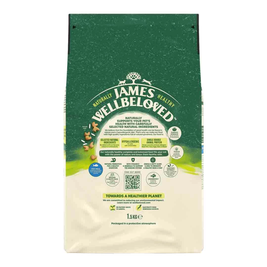James Wellbeloved Cat Adult Fish & Rice 1.5kg 2 James Wellbeloved Cat Adult Fish & Rice 1.5kg - Image 2