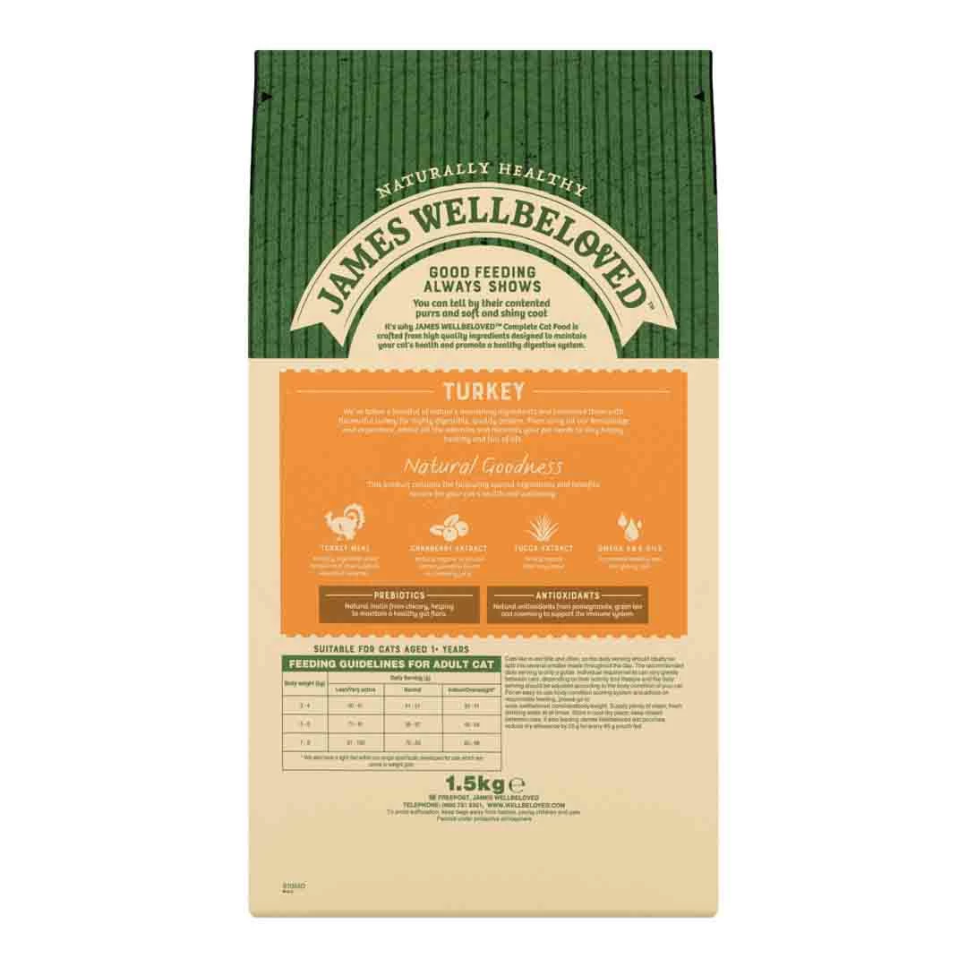 James Wellbeloved Cat Adult Turkey & Rice 1.5kg 2 James Wellbeloved Cat Adult Turkey & Rice 1.5kg - Image 2