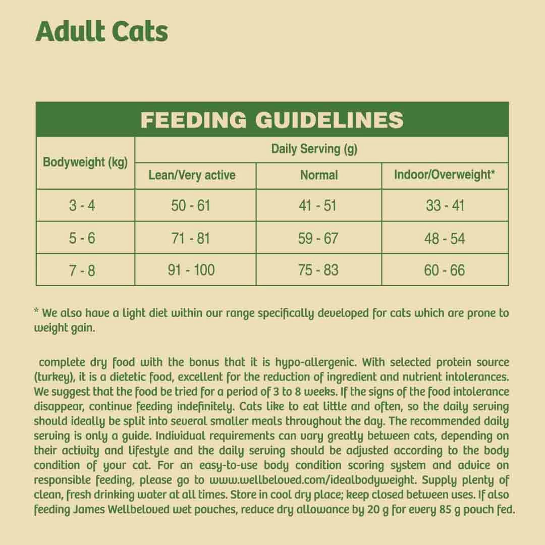 James Wellbeloved Adult Dry Cat Food, Turkey & Rice, 4kg 9 James Wellbeloved Adult Dry Cat Food, Turkey & Rice, 4kg - Image 9