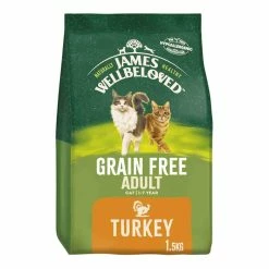 James Wellbeloved Cat Adult Dry Food, No Cereal Turkey & Vegetables 1.5kg