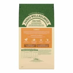 James Wellbeloved Adult Dry Cat Food, Hairball Turkey, 1.5kg -Dog Food shop james wellbeloved adult cat turkey hairball back 1 5kg