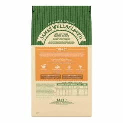 James Wellbeloved Adult Dry Cat Food, Light Recipe, Turkey 1.5kg -Dog Food shop james wellbeloved adult cat turkey light recipe back 1 5kg