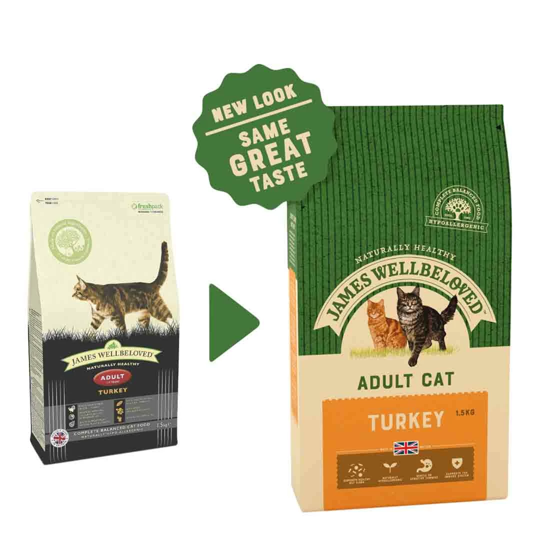 James Wellbeloved Cat Adult Turkey & Rice 1.5kg 3 James Wellbeloved Cat Adult Turkey & Rice 1.5kg - Image 3