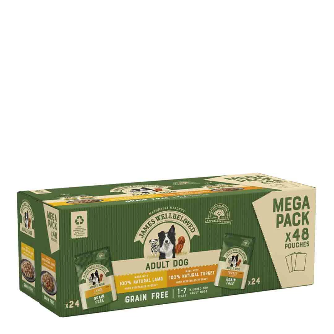 James Wellbeloved Grain Free Turkey & Lamb 48 Pack 2 James Wellbeloved Grain Free Turkey & Lamb 48 Pack - Image 2