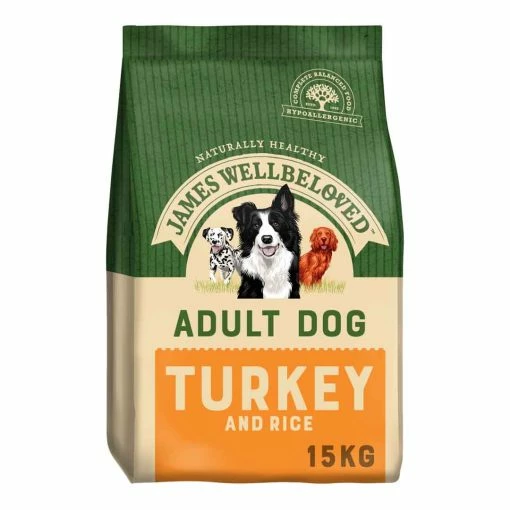 James Wellbeloved Dog Adult Turkey & Rice 15kg -Dog Food shop james wellbeloved adult dog turkey and rice front 1
