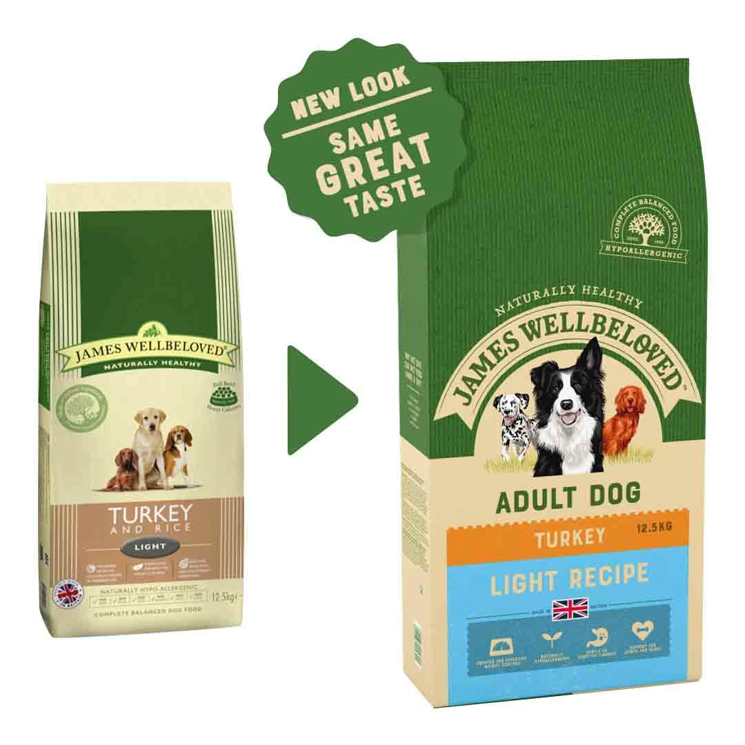 James Wellbeloved Dog Light Turkey & Rice 12.5kg 2 James Wellbeloved Dog Light Turkey & Rice 12.5kg - Image 2