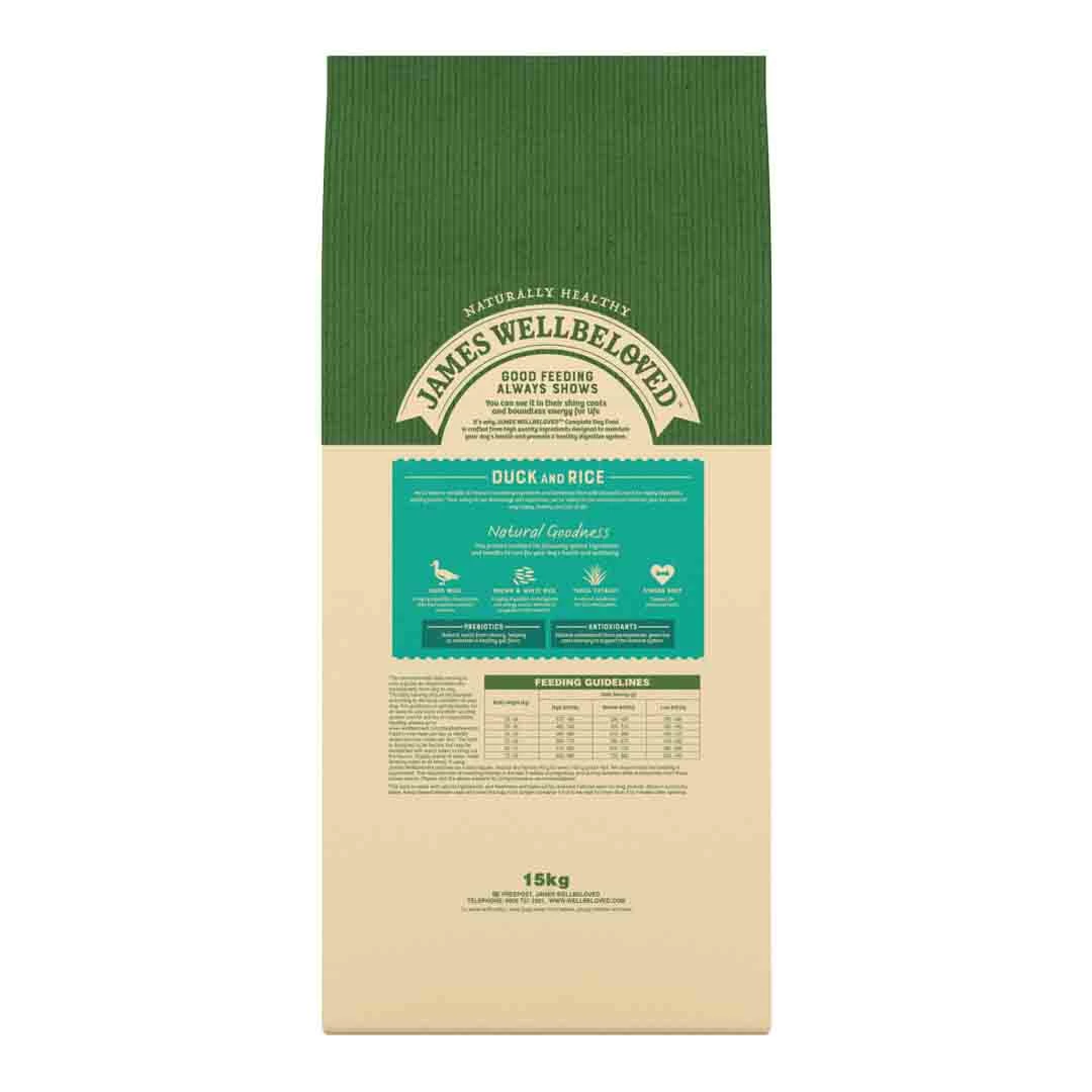 James Wellbeloved Dog Large Breed Adult Duck & Rice 15kg 4 James Wellbeloved Dog Large Breed Adult Duck & Rice 15kg - Image 4