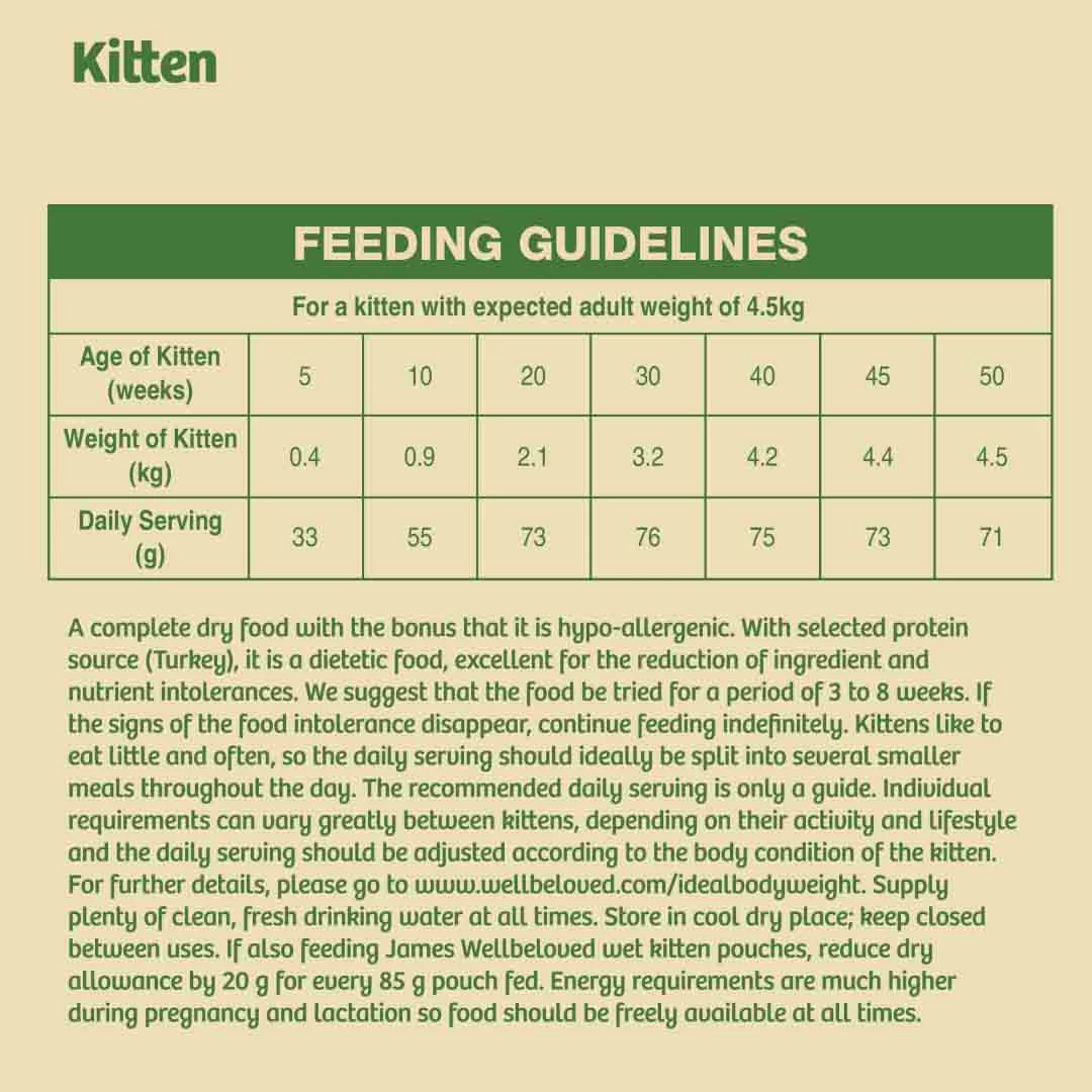 James Wellbeloved Kitten Dry Food, Turkey & Rice, 1.5kg 7 James Wellbeloved Kitten Dry Food, Turkey & Rice, 1.5kg - Image 7