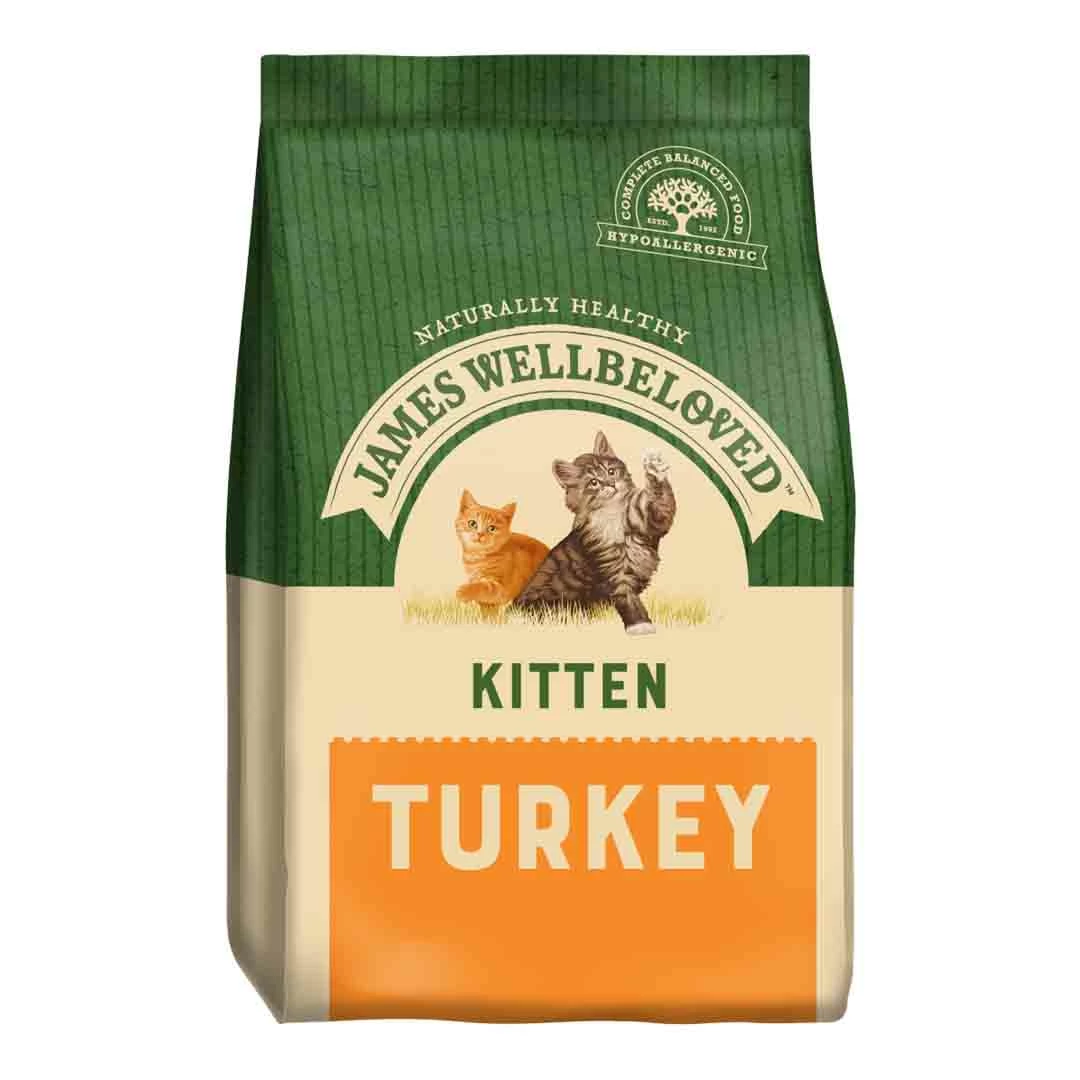 James Wellbeloved Kitten Dry Food, Turkey & Rice, 1.5kg 1 James Wellbeloved Kitten Dry Food, Turkey & Rice, 1.5kg