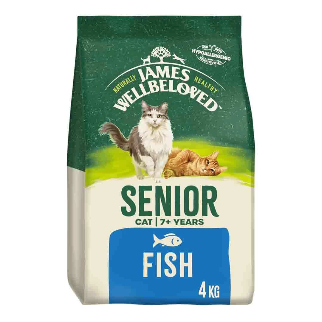 James Wellbeloved Senior Dry Cat Food, Fish, 4kg 1 James Wellbeloved Senior Dry Cat Food, Fish, 4kg
