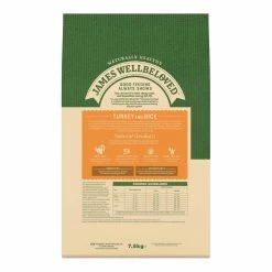 James Wellbeloved Dog Senior Turkey & Rice 7.5kg -Dog Food shop james wellbeloved senior dog turkey and rice dry food kibbles back