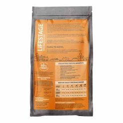 Lifestage Senior Grain Free Turkey With Sweet Potato And Cranberry Dog Food 12kg -Dog Food shop lifestage senior dog turkey sweet potato cranberry back 12kg
