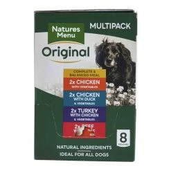 Natures Menu Multipack Dog Pouches 8x300g 6 Natures Menu Multipack Dog Pouches 8x300g -Dog Food shop natures menu all dog original chicken ducks turkey beef tripe side 2