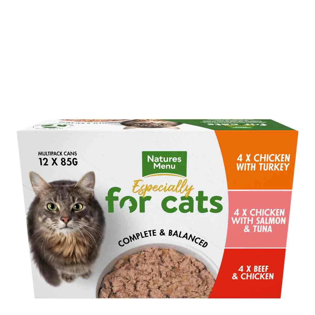 Natures Menu Cat Food Multipack Cans, Cat Food, 12x85g 1 Natures Menu Cat Food Multipack Cans, Cat Food, 12x85g