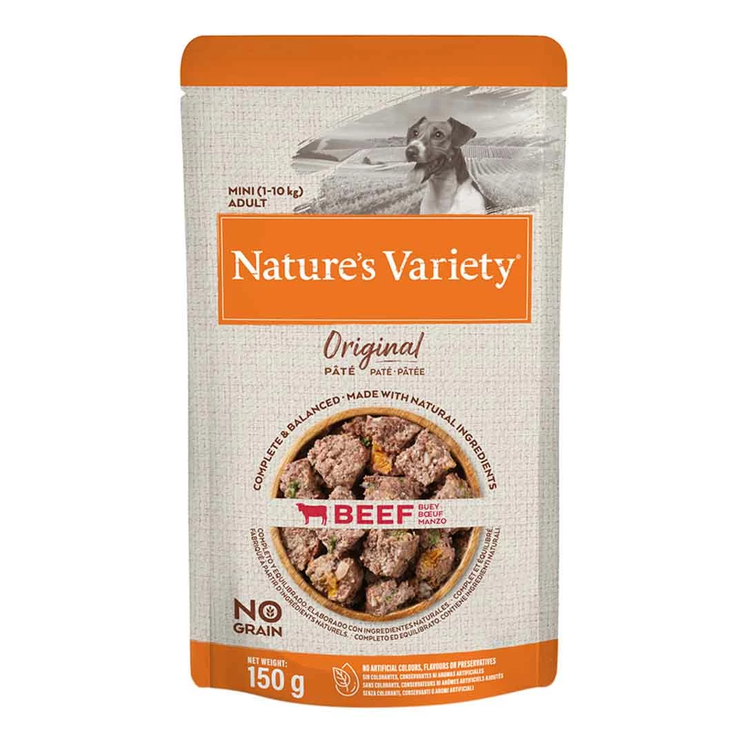 Natures Variety Nature's Variety Original Mini Adult Dog Multipack Pouches 8 X 150g 2 Natures Variety Nature's Variety Original Mini Adult Dog Multipack Pouches 8 X 150g - Image 2