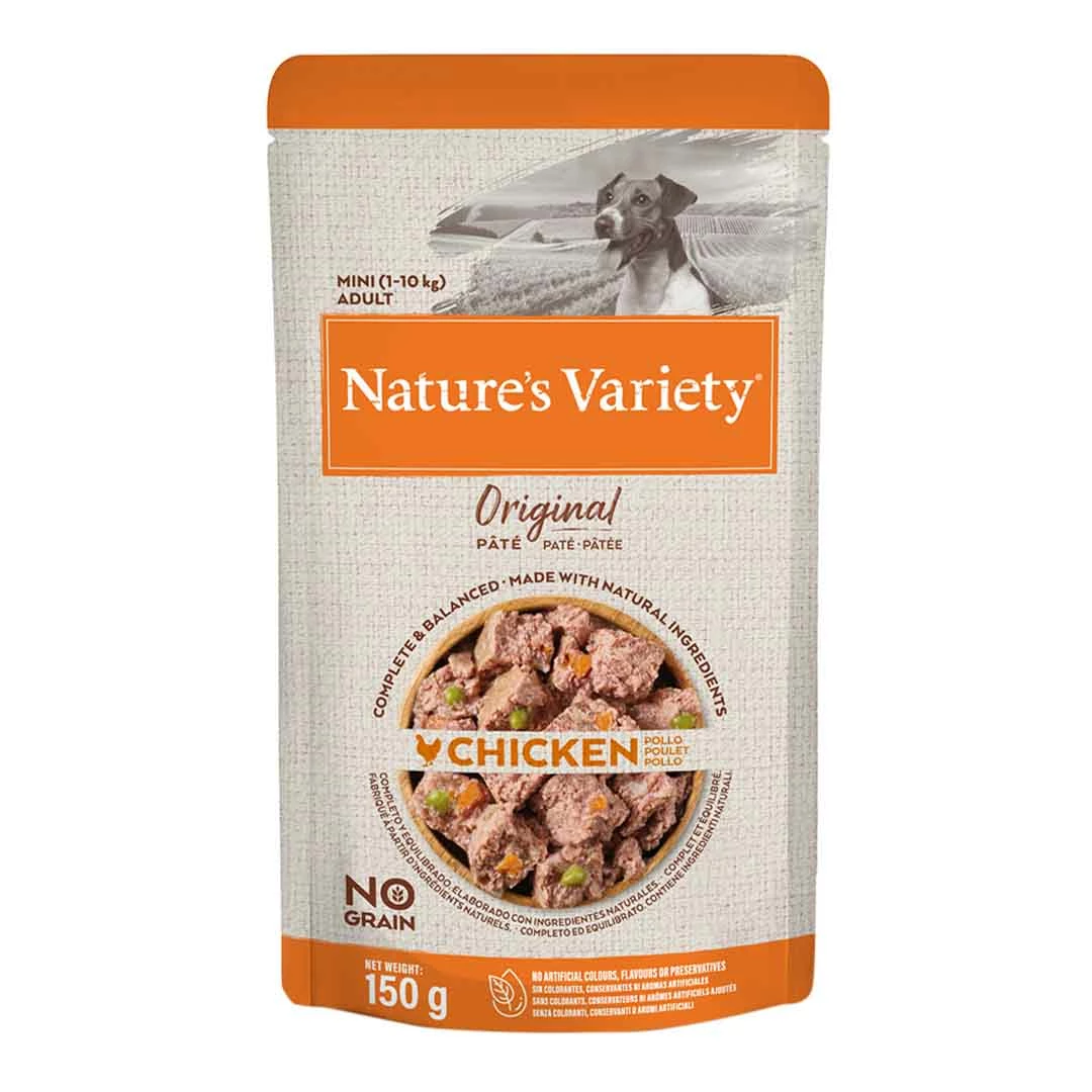 Natures Variety Nature's Variety Original Mini Adult Dog Multipack Pouches 8 X 150g 1 Natures Variety Nature's Variety Original Mini Adult Dog Multipack Pouches 8 X 150g